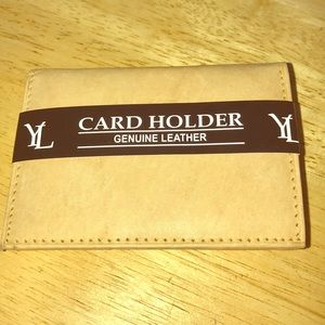 New Card holder in camel color w cc slots